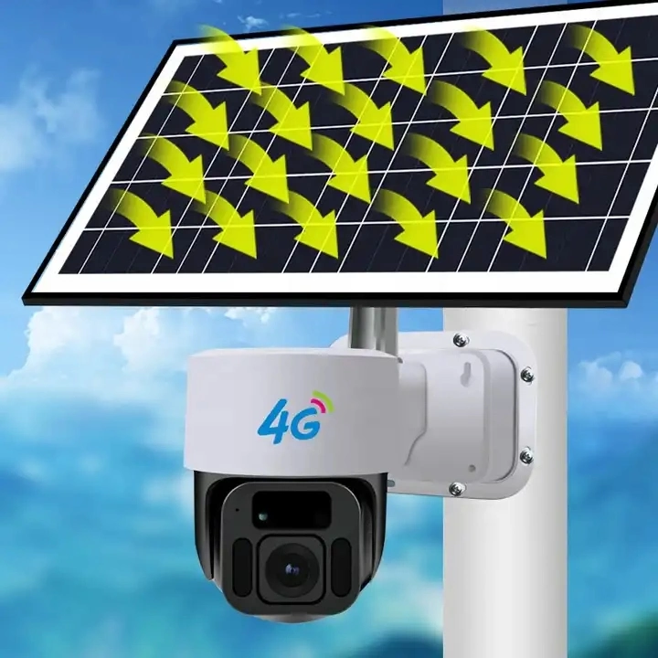 Smart WiFi Solar 1080P Battery IP PTZ Security 4G Wireless Outdoor Closed-Circuit Television Solar Camera