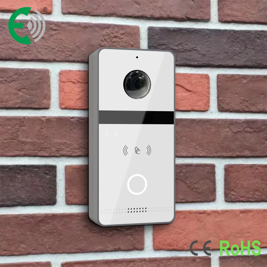 Vandalproof TCP IP Video Intercom Doorbell Support Smartphone Remote Unlock Control