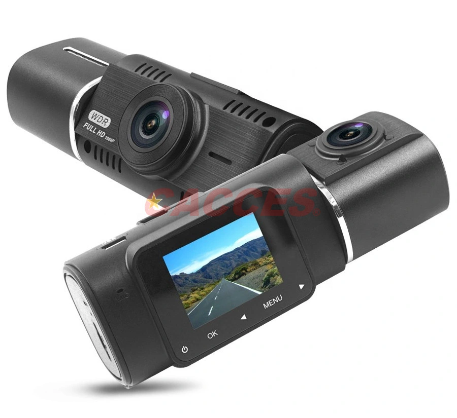 Dual Dash Cam FHD 4K Front &amp; Inside Dash Camera 256g SD Card Infrared Night Vision Car Camera W/1.5&quot; LCD Display Parking Mode G-Sensor Loop Recording Three Ways