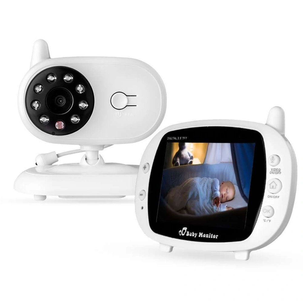 3.5&quot; 2.4G Wireless 2 Way Audio Talk Infrared Night Vision Surveillance Security Camera WiFi Video Baby Monitor- EU Plug