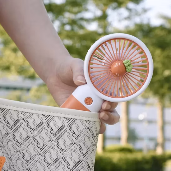 Small Handheld Portable Stand Desk USB Rechargeable Sports Pocket Mini Fan