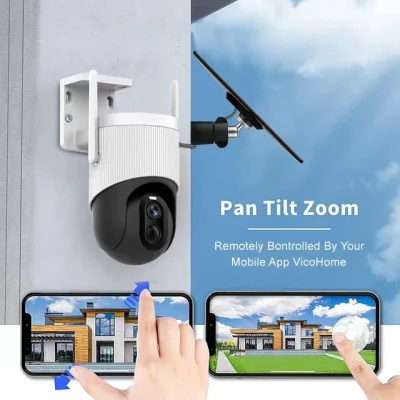 4G Solar WiFi IP Camera Smart IP Camera Wireless Security PTZ Camera Built