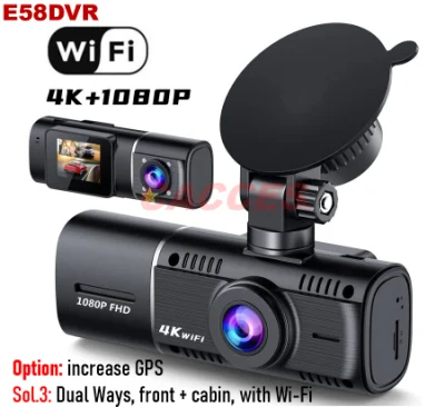 Dual Dash Cam FHD 4K Front & Inside Dash Camera 256g SD Card Infrared Night Vision Car Camera W/1.5
