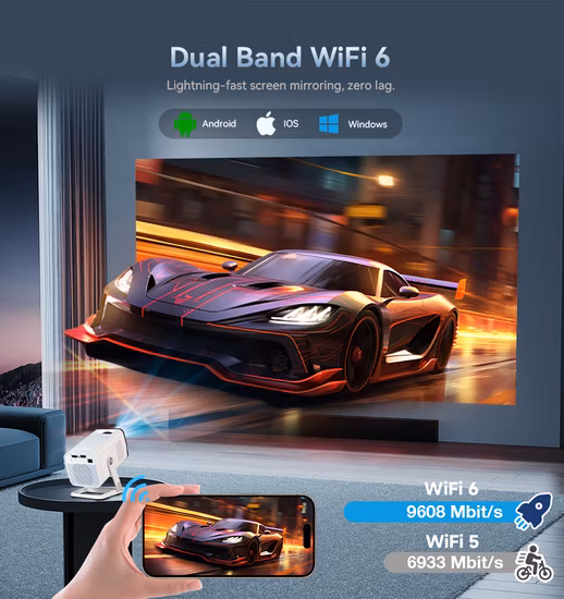 Portable Mini Multimedia Home Theater Projector